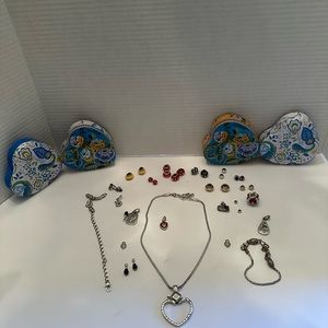 Brighton Necklace, Bracelet, Charms, Extender& Metal jewelry Boxes
